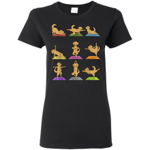 Load image into Gallery viewer, Golden Retriever Yoga T-Shirt Funny Dogs In Yoga Poses Shirt