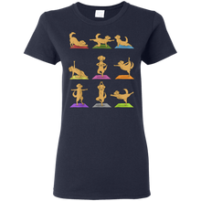 Load image into Gallery viewer, Golden Retriever Yoga T-Shirt Funny Dogs In Yoga Poses Shirt